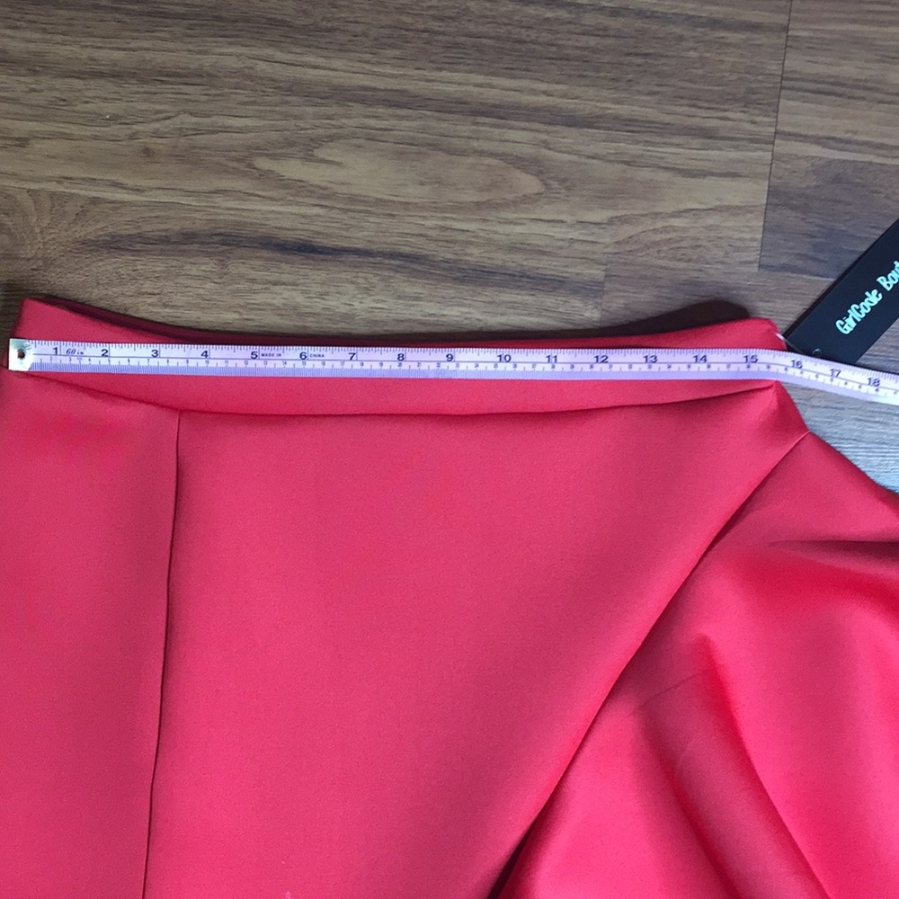 🔥 Red Ruffled Bandage Maxi Skirt - Picture 7 of 8